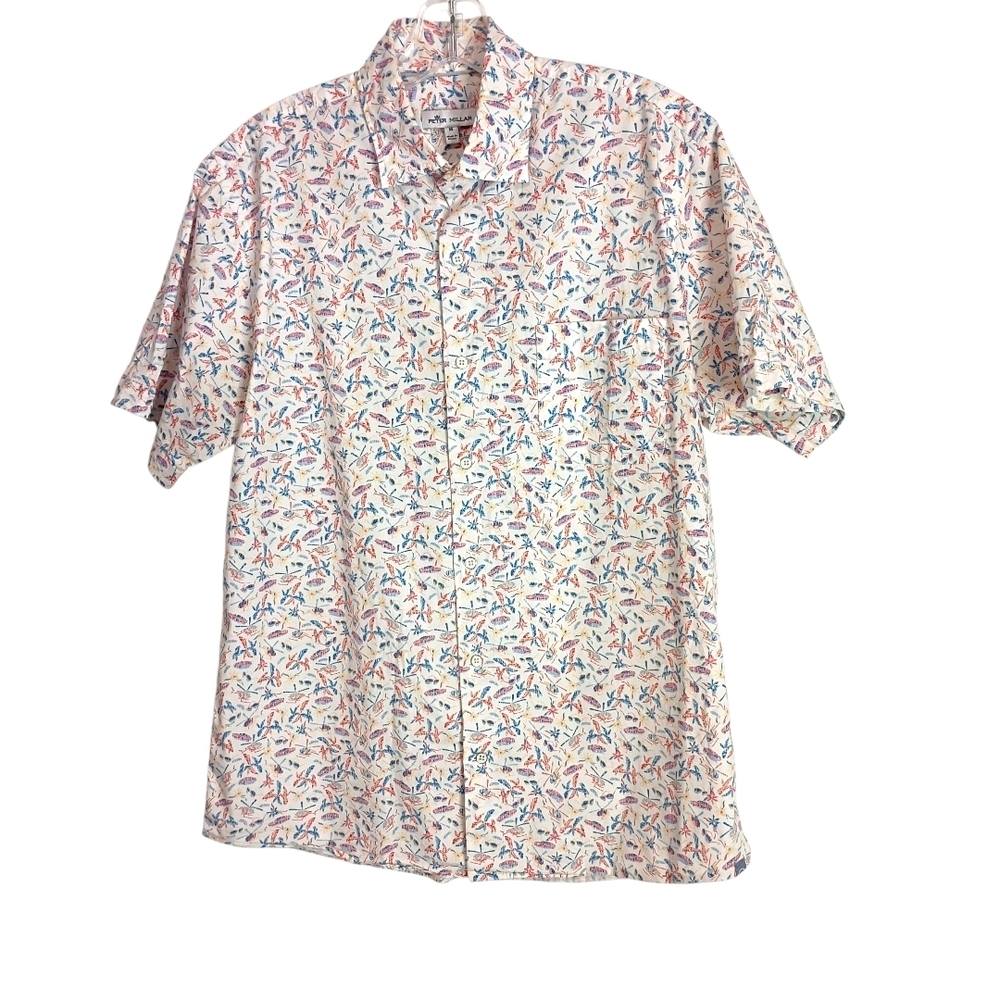 Peter Millar -Men's Multicolor Patterned Shirt - Size M